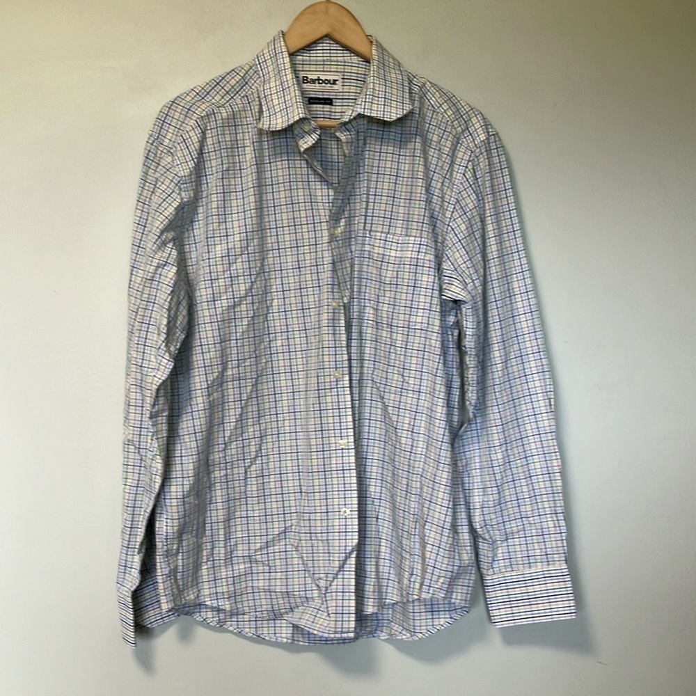 Barbour Men's Light Plaid Shirt